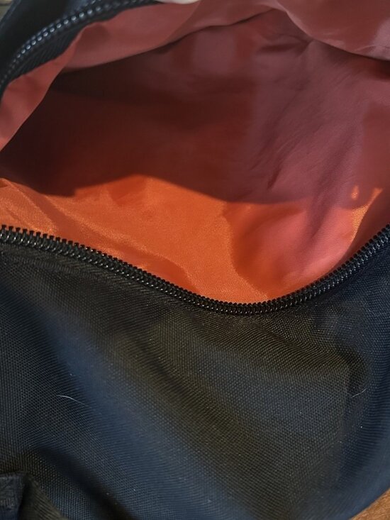 Vintage Poler Outdoor Stuff Backpack Roll Top Backpack Black & Orange - Picture 5 of 9